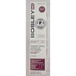 Bosley MD Topical Aerosol Regrowth Treatment Foam For Women (2.11 oz) EXP 2/2025